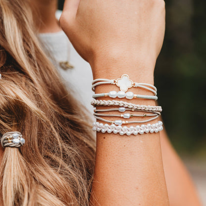 K'lani hair tie bracelets - Glimmer Hair Tie Bracelets: Medium