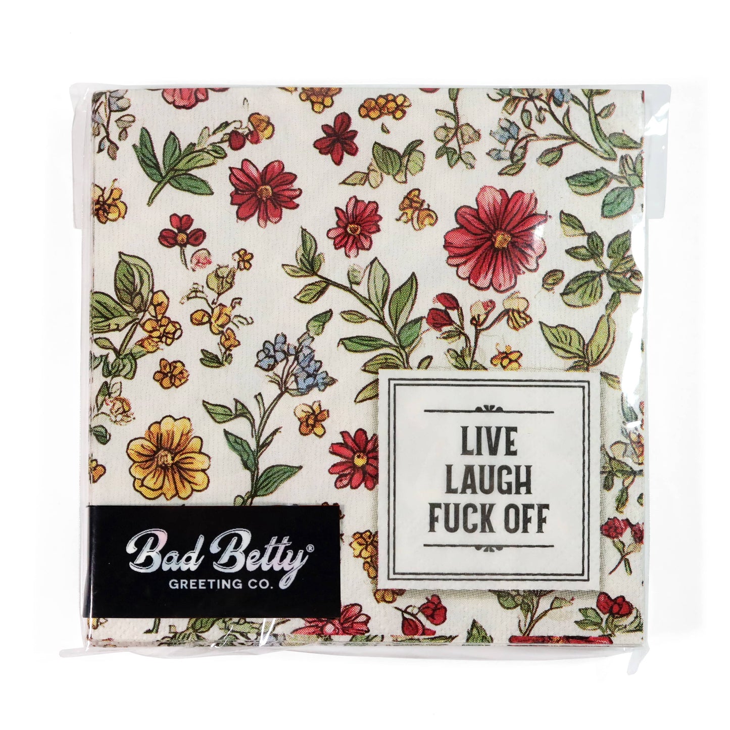 Bad Betty Greeting Co. - Live Laugh Fuck Off - Funny Cocktail Napkins