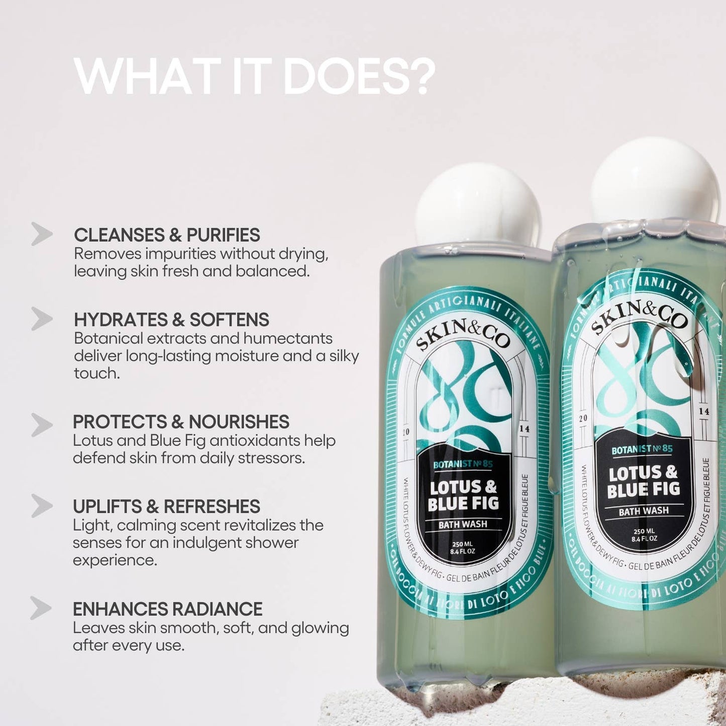 SKIN&CO Roma - Lotus & Blue Fig Bath Wash