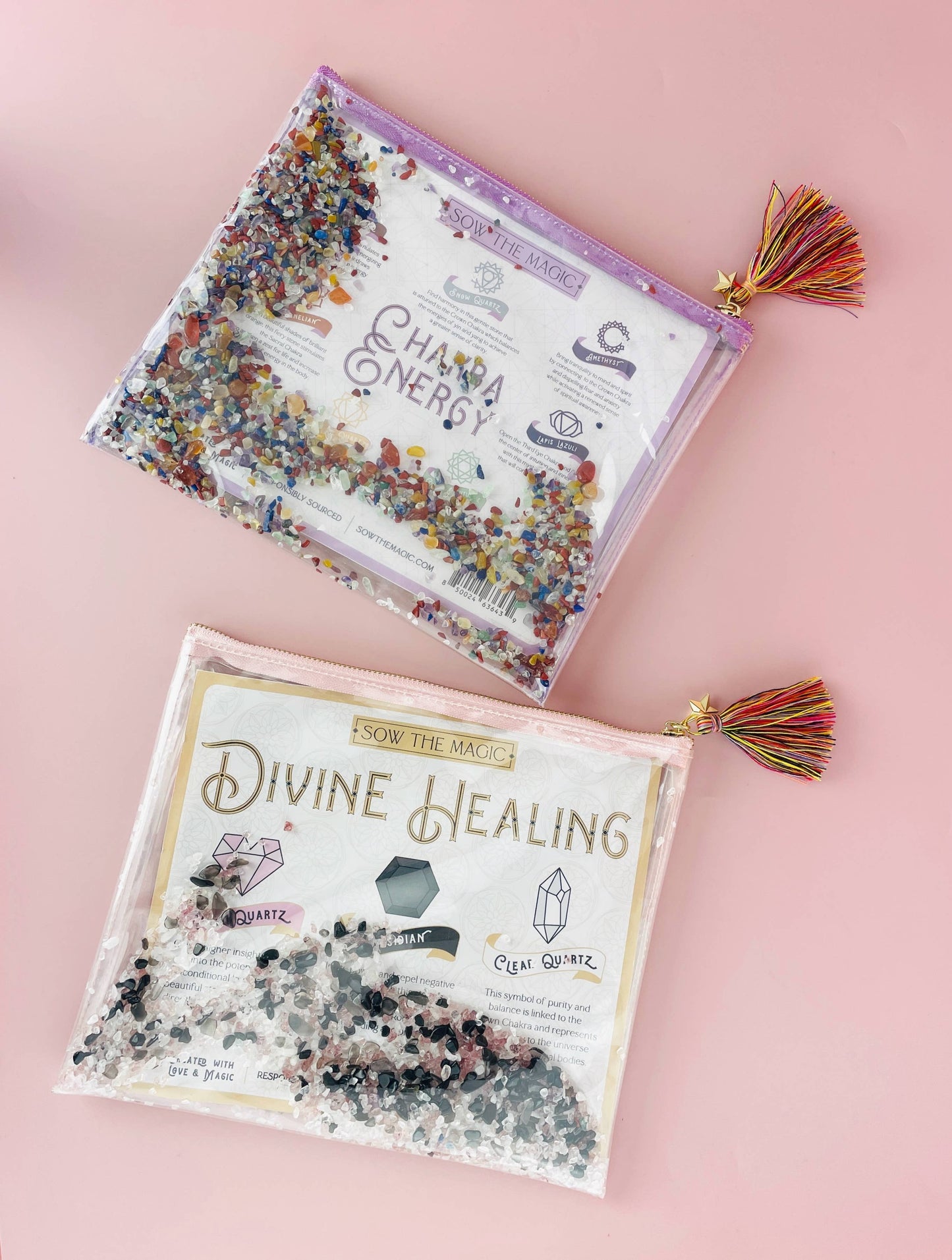 Divine Healing Gemstone Cosmetic Bag