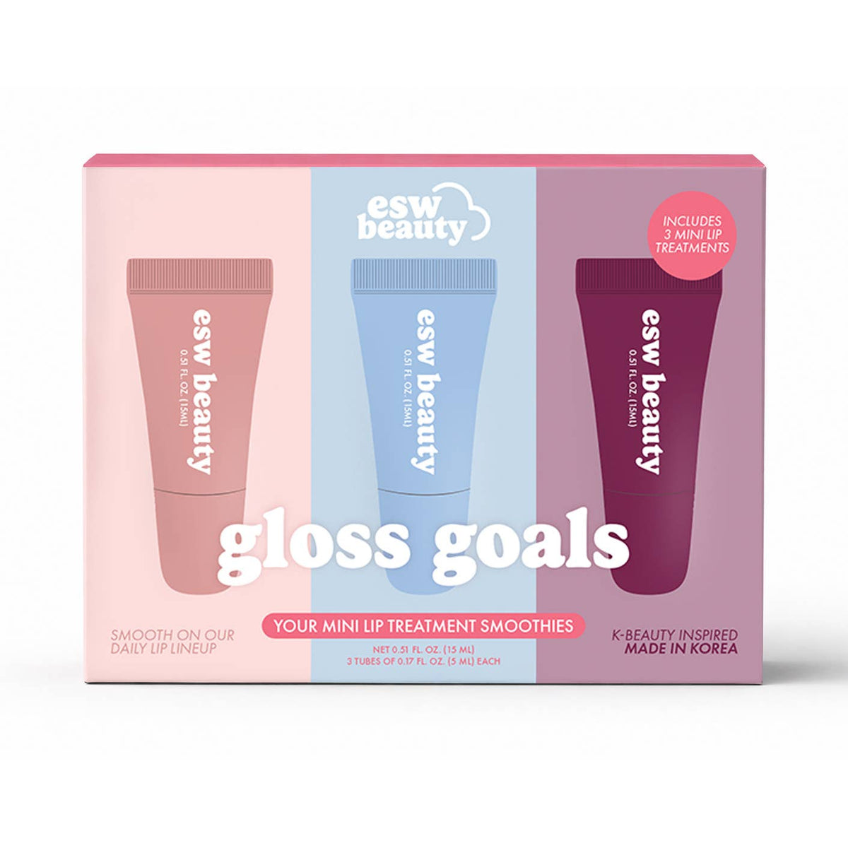 ESW Beauty - Gloss Goals Mini Lip Treatment Kit (3x Lip Treatment)