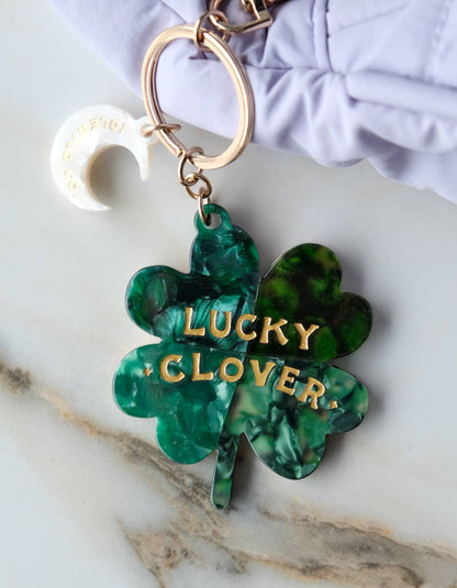 Idlewild Co. - Lucky Bag Charm | Four Leaf Clover