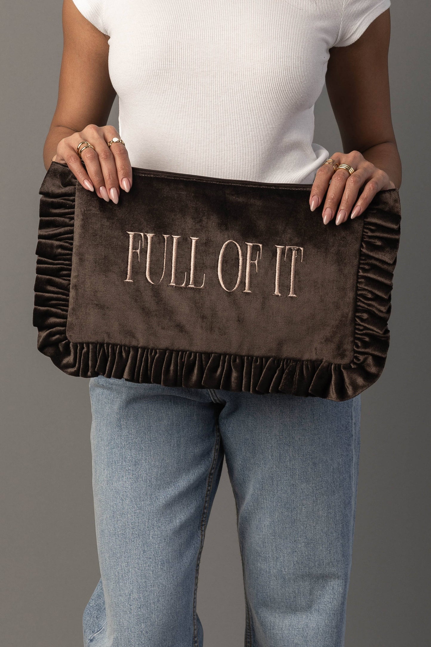 Panache Apparel Co. - Full Of It Ruffle Travel Pouch