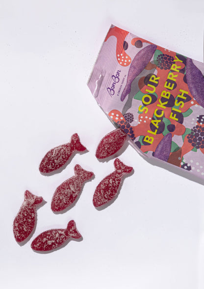 BonBon - sour blackberry Swedish Candy 5.2oz (150g)