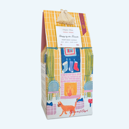 Stannie & Lloyd - Holiday Storybook Candle - Sleepy by the Fireside
