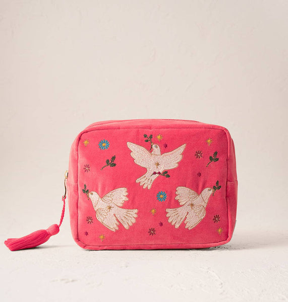 Elizabeth Scarlett- Doves of Peace Wash Bag