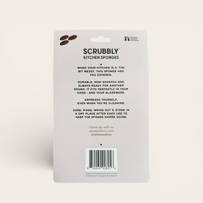 Wine Wash Co. - Martini Scrubbly - Espresso: Brown