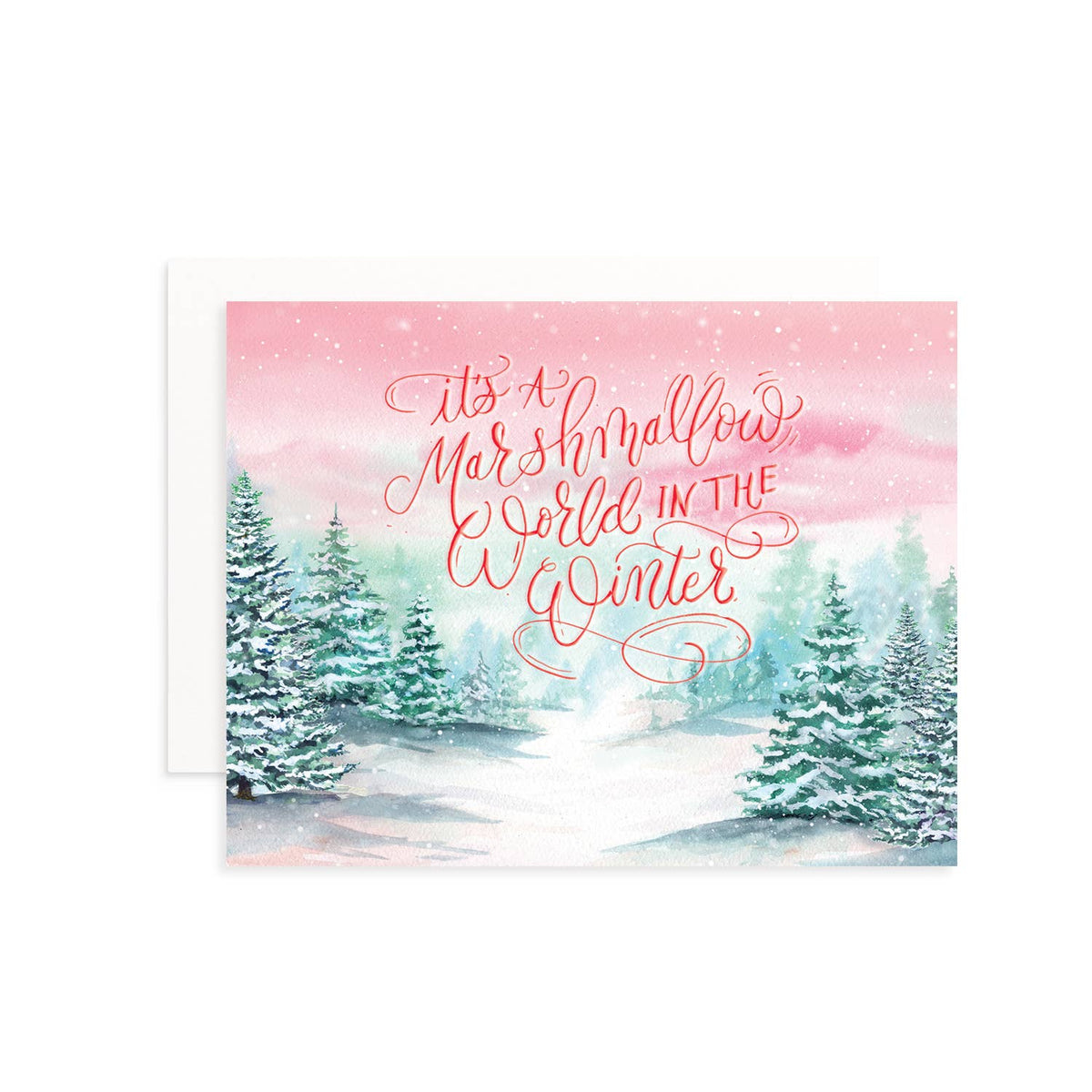Cami Monet - Marshmallow World Christmas Greeting Card: Single Card