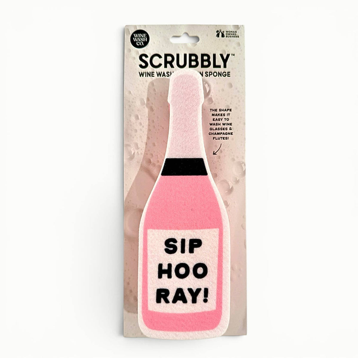 Wine Wash Co. - Scrubbly™ Wine Sponge – Pink Sip Hooray
