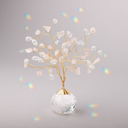 Scout- Suncatcher Tree of Life - Rose Quartz/Love/Gold