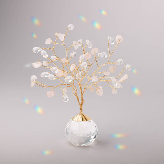 Scout- Suncatcher Tree of Life - Rose Quartz/Love/Gold