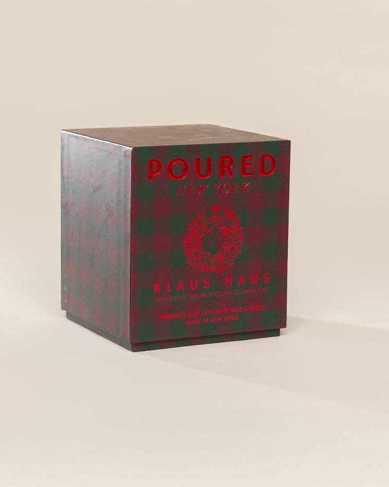 Poured New York - Klaus Haus | Poured New York: 10 OZ Coconut Soy Wax Candle