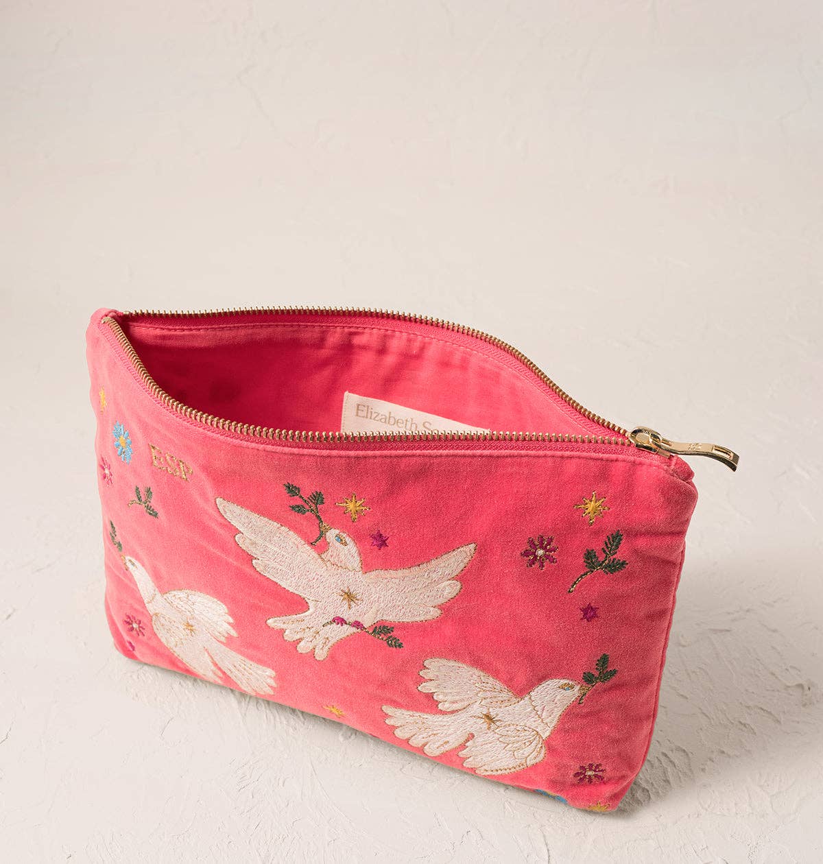Elizabeth Scarlett- Doves of Peace Everyday Pouch