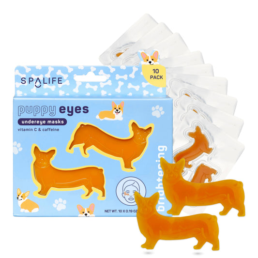 My Spa Life - Puppy Eyes l Corgi Shaped Brightening Eye Patches l 10 Pack