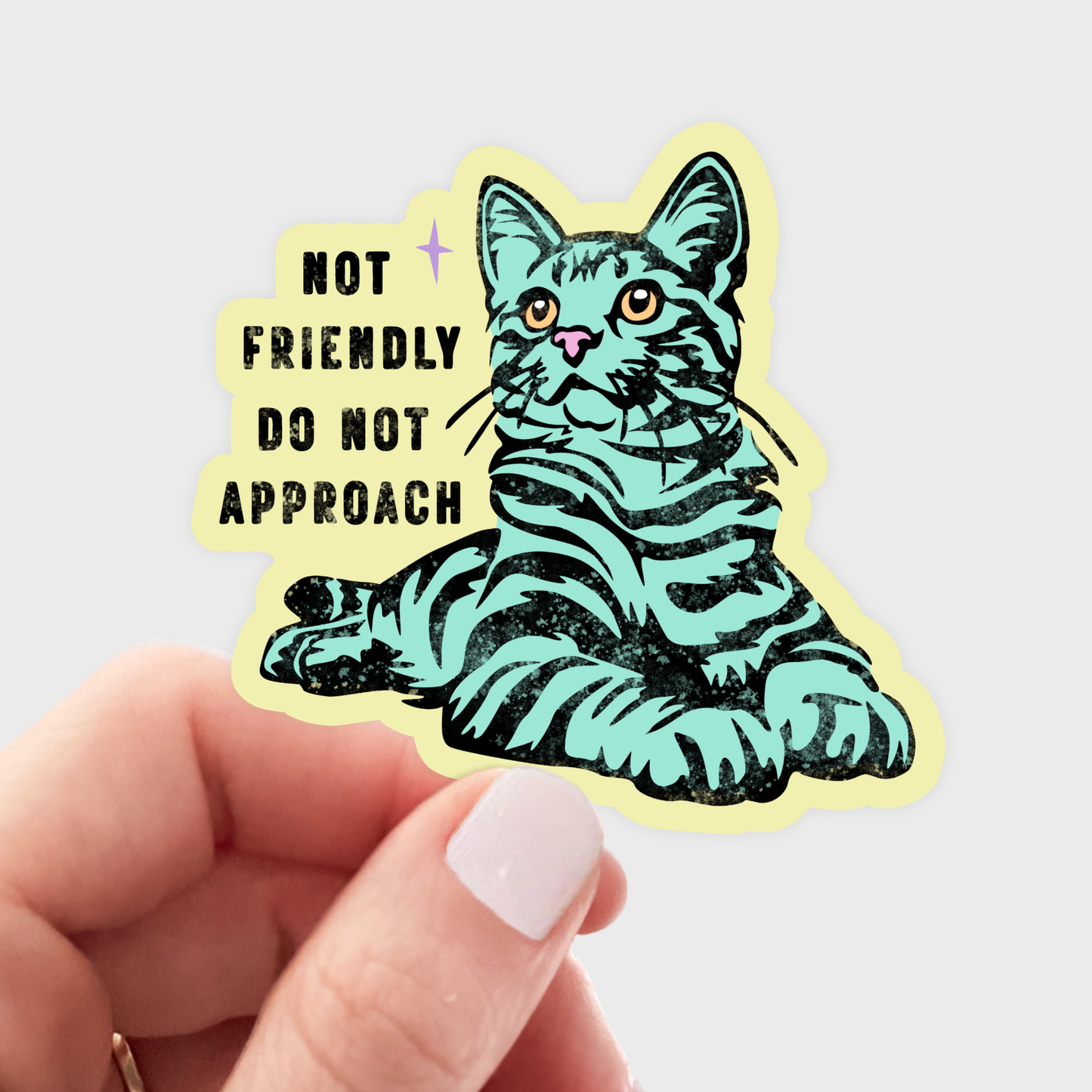 Yarnival - Not Friendly Do Not Approach Sticker