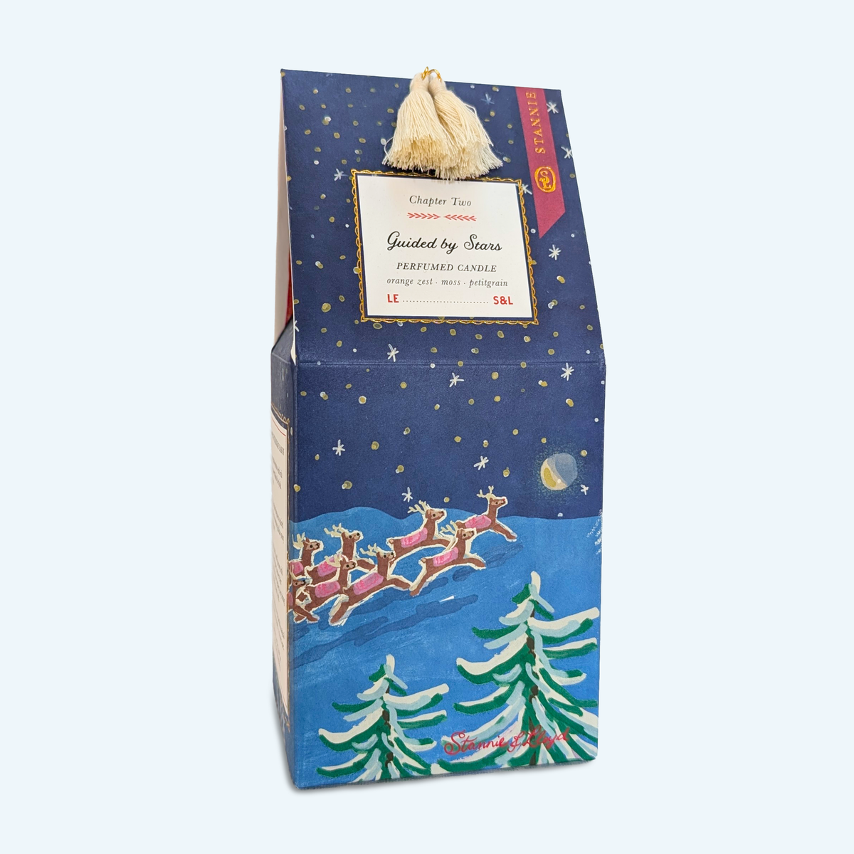 Stannie & Lloyd - Holiday Storybook Candle - Guided by Stars