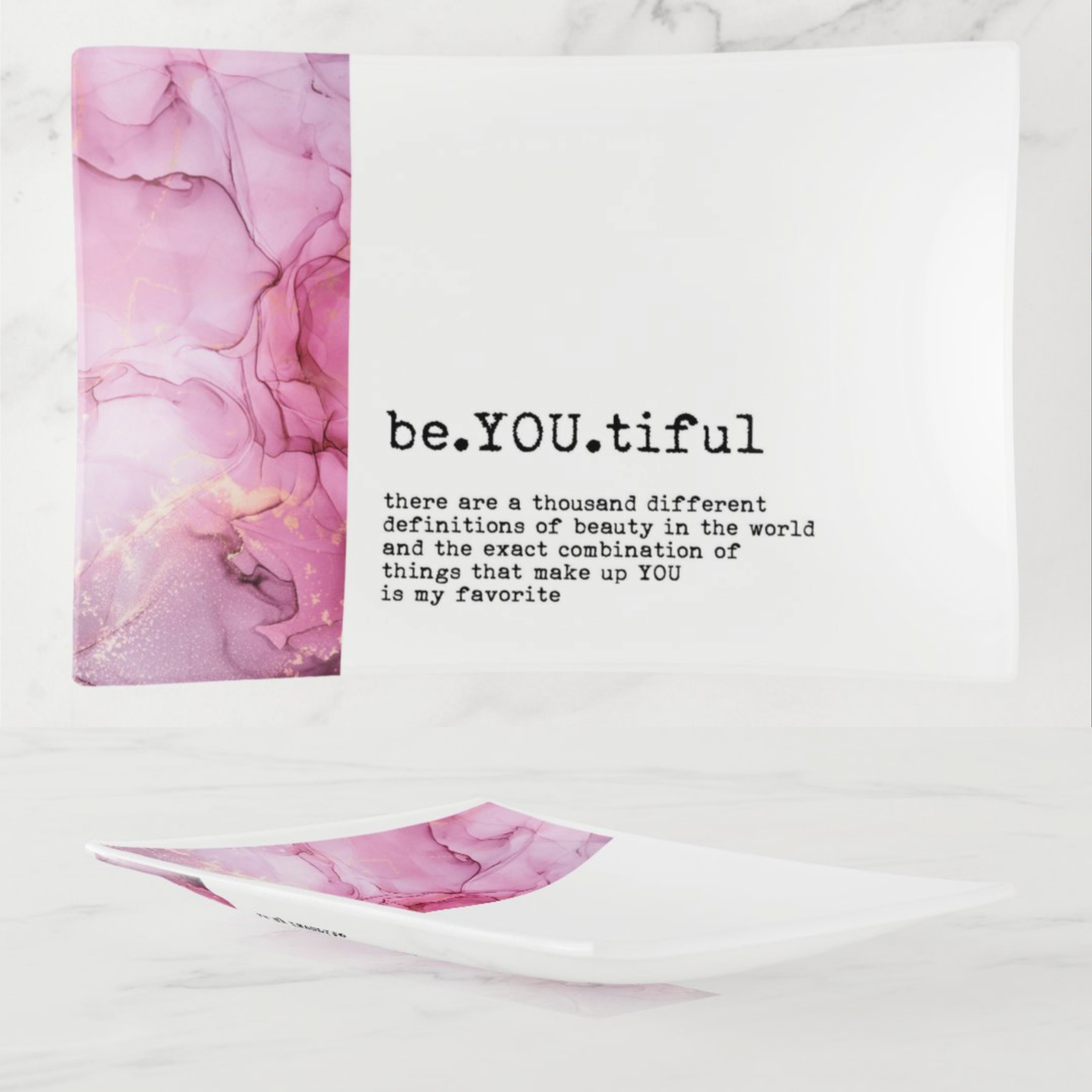 Glass Trinket Tray 5x7 - BeYOUtiful