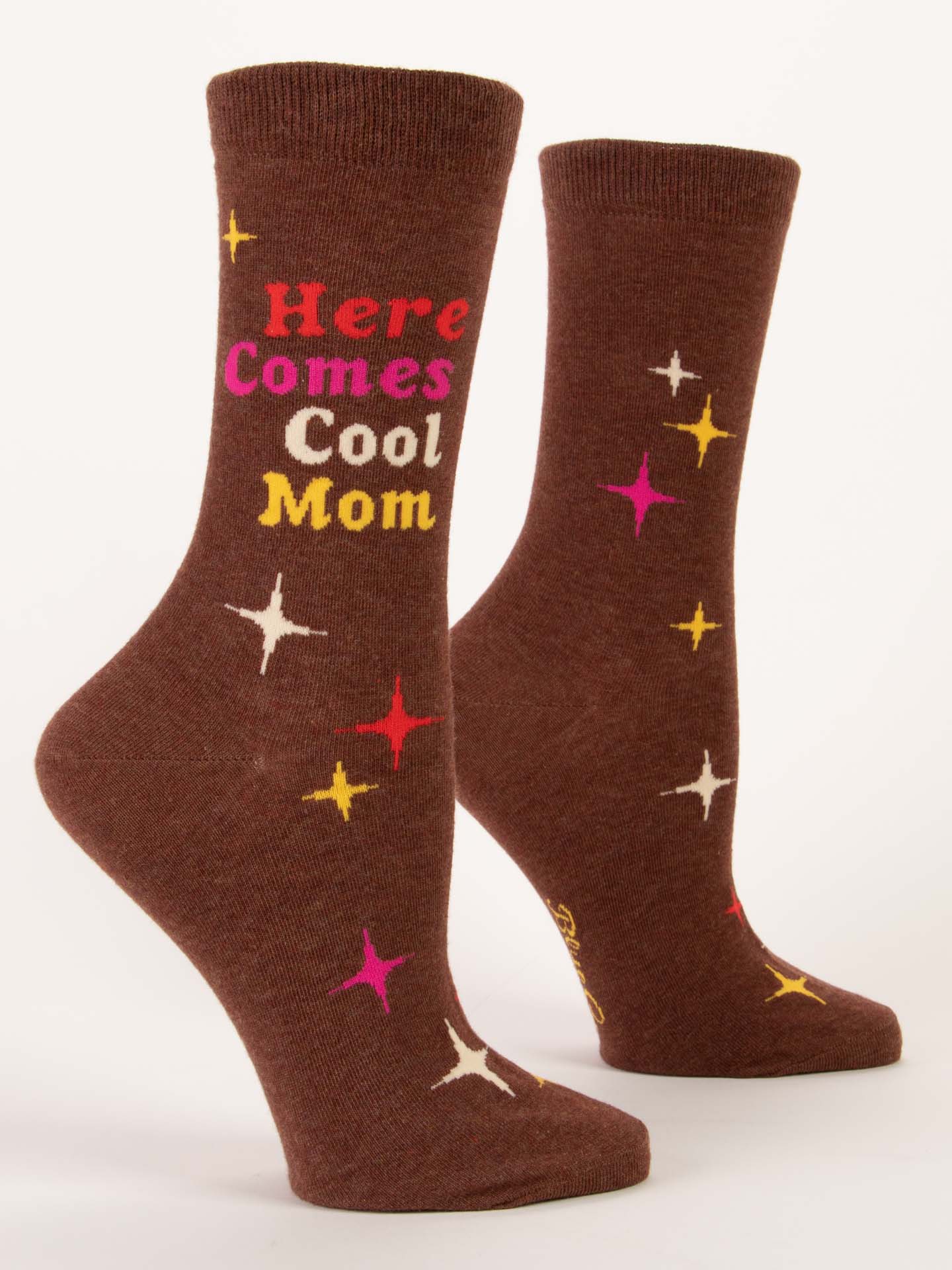Blue Q - HERE COMES COOL MOM Crew Socks