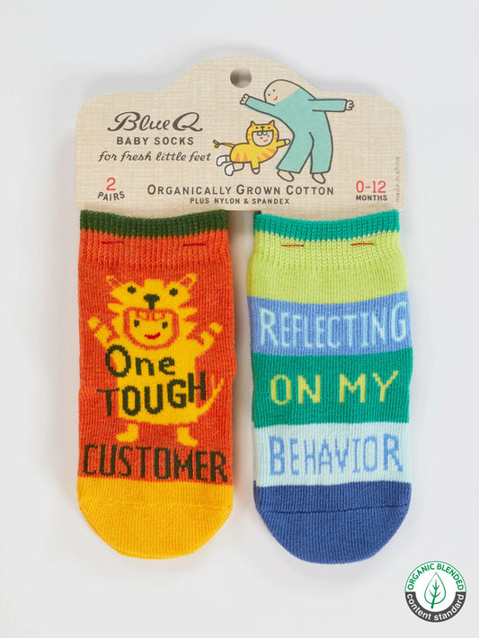 Blue Q - CUSTOMER/BEHAVIOR Baby Socks
