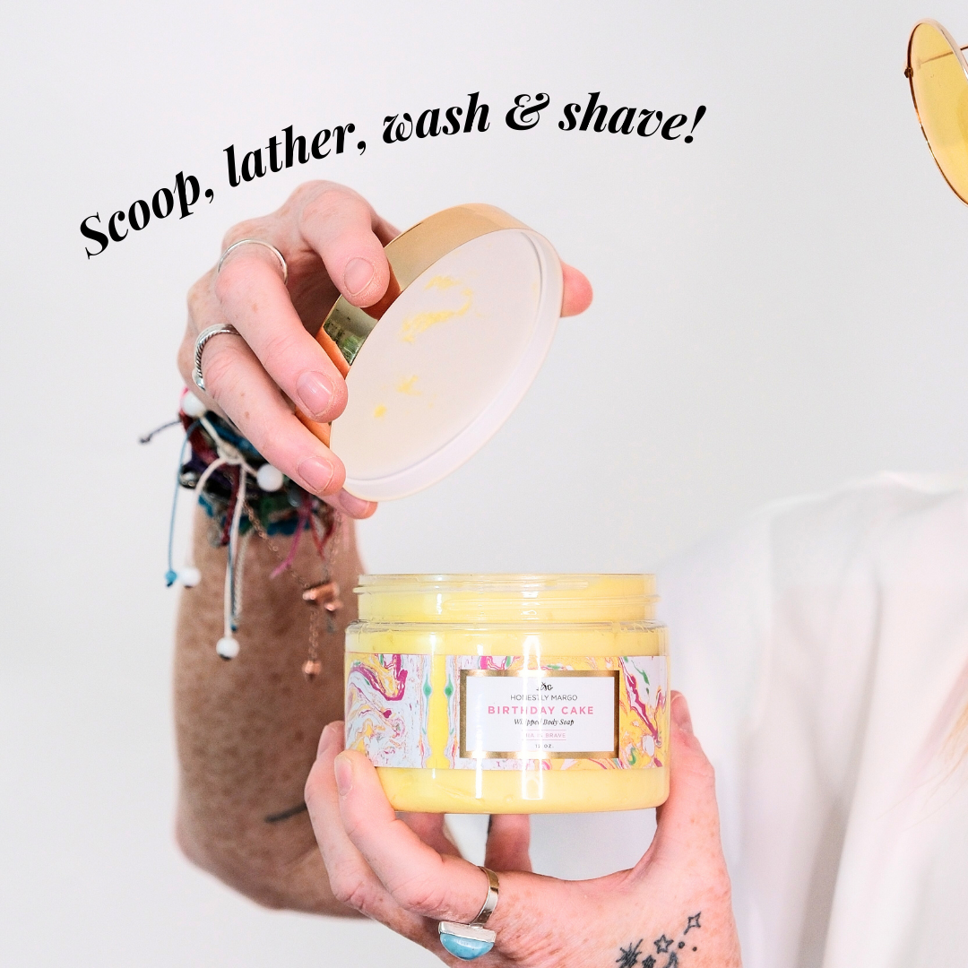 Honestly Margo- Birthday Cake Whipped Body Soap