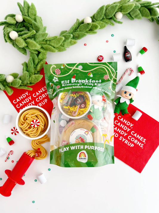 Earth Grown KidDoughs (KidDoughs by EGKD) - Elf Breakfast KidDough Play Kit
