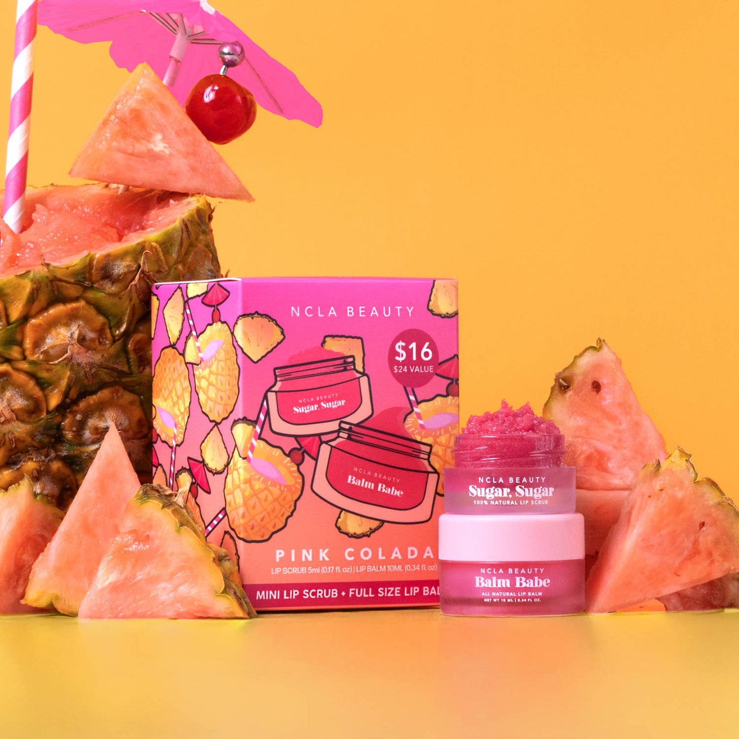 NCLA Beauty - Pink Colada Lip Care Set