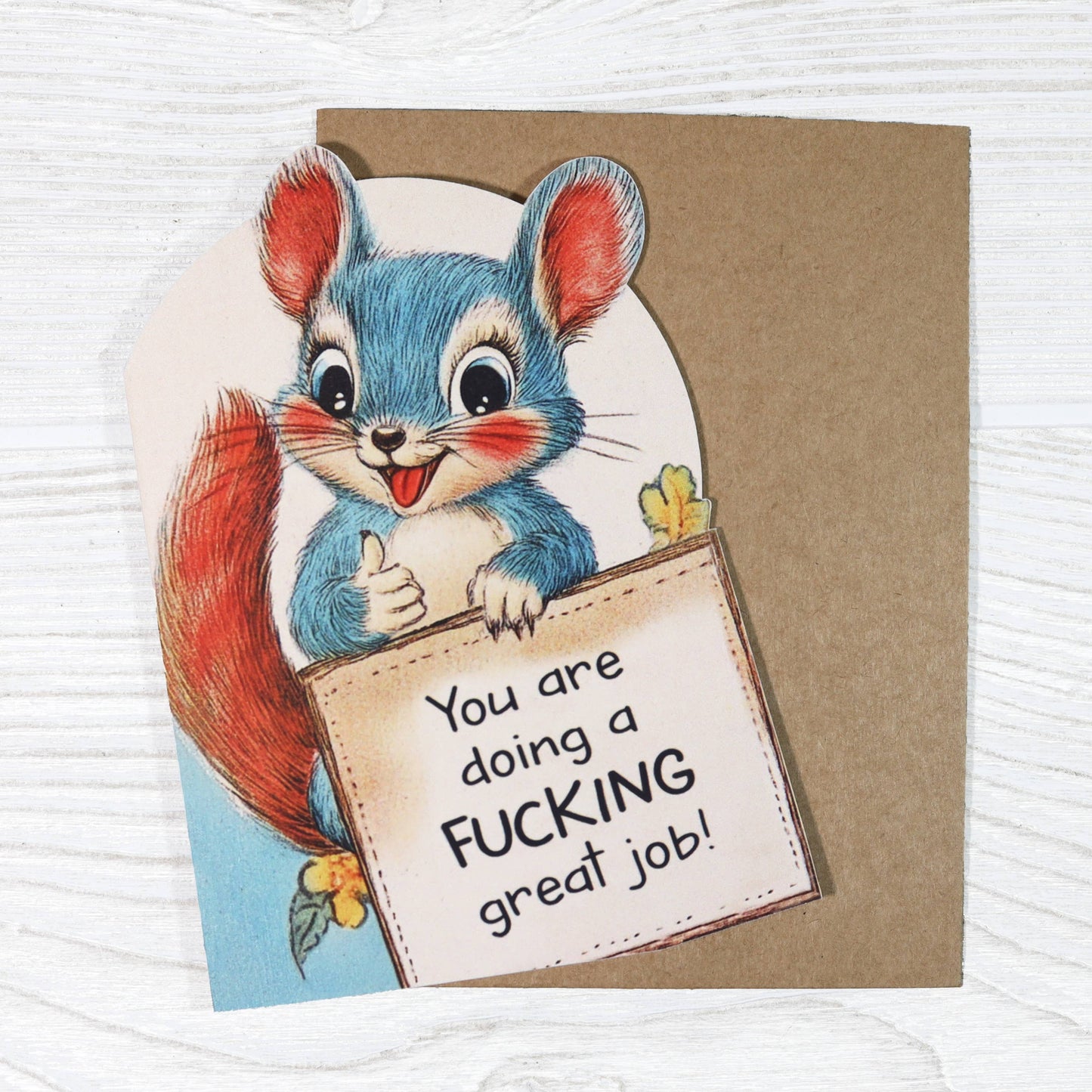 Bad Betty Greeting Co. - You Are Doing a Fucking Great Job - Cute Encouragement Card
