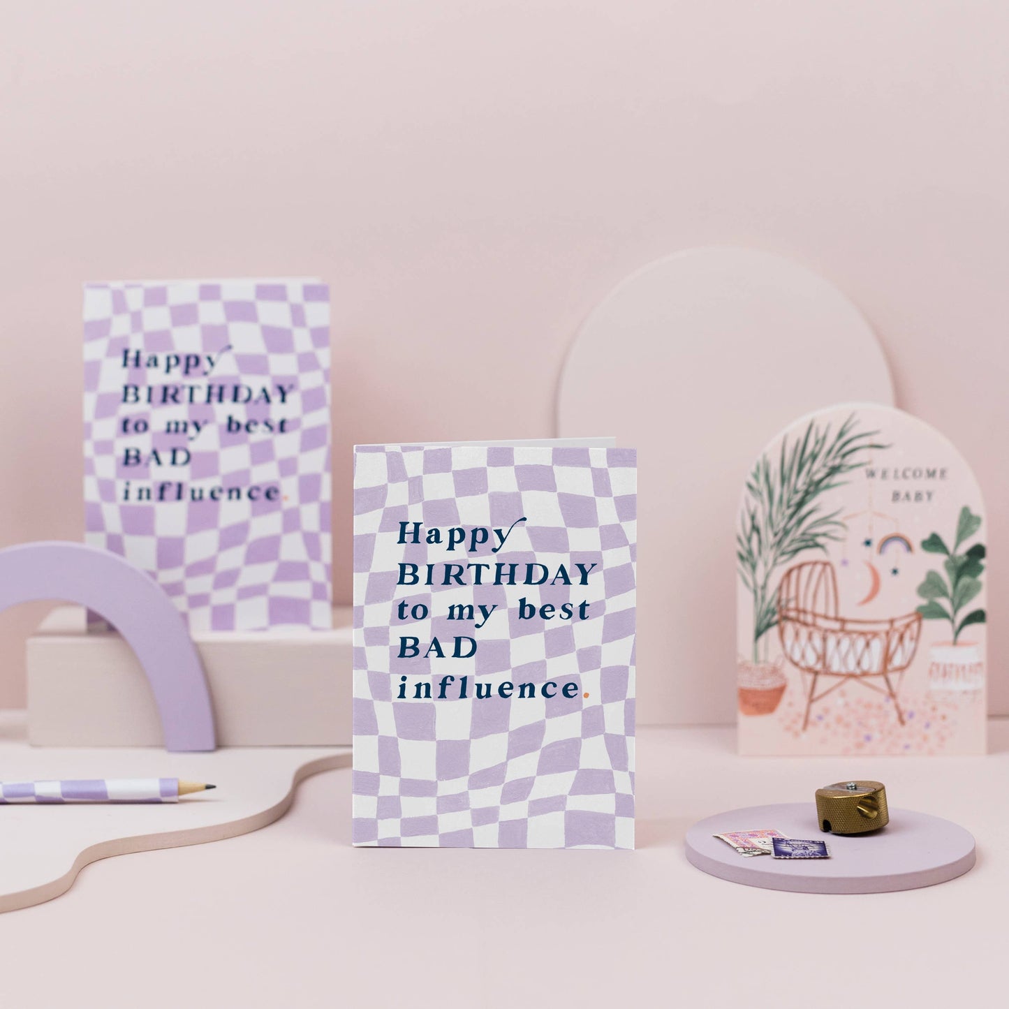Sister Paper Co. - Bad Influence Birthday Card | Funny Birthday Cards