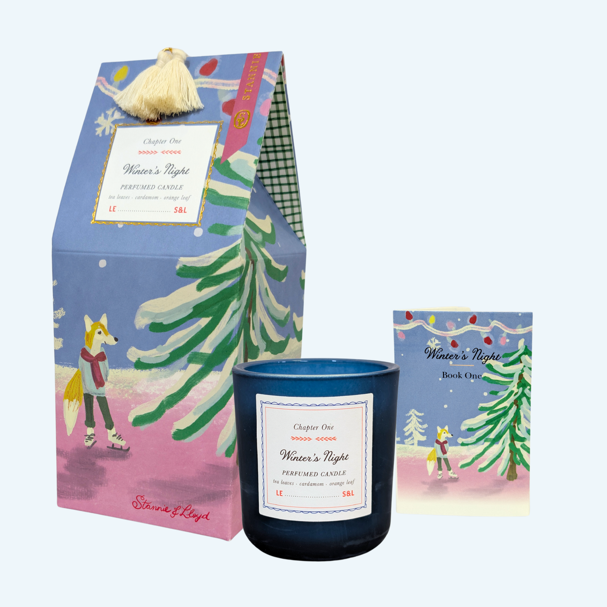 Stannie & Lloyd - Holiday Storybook Candle - Winter's Night