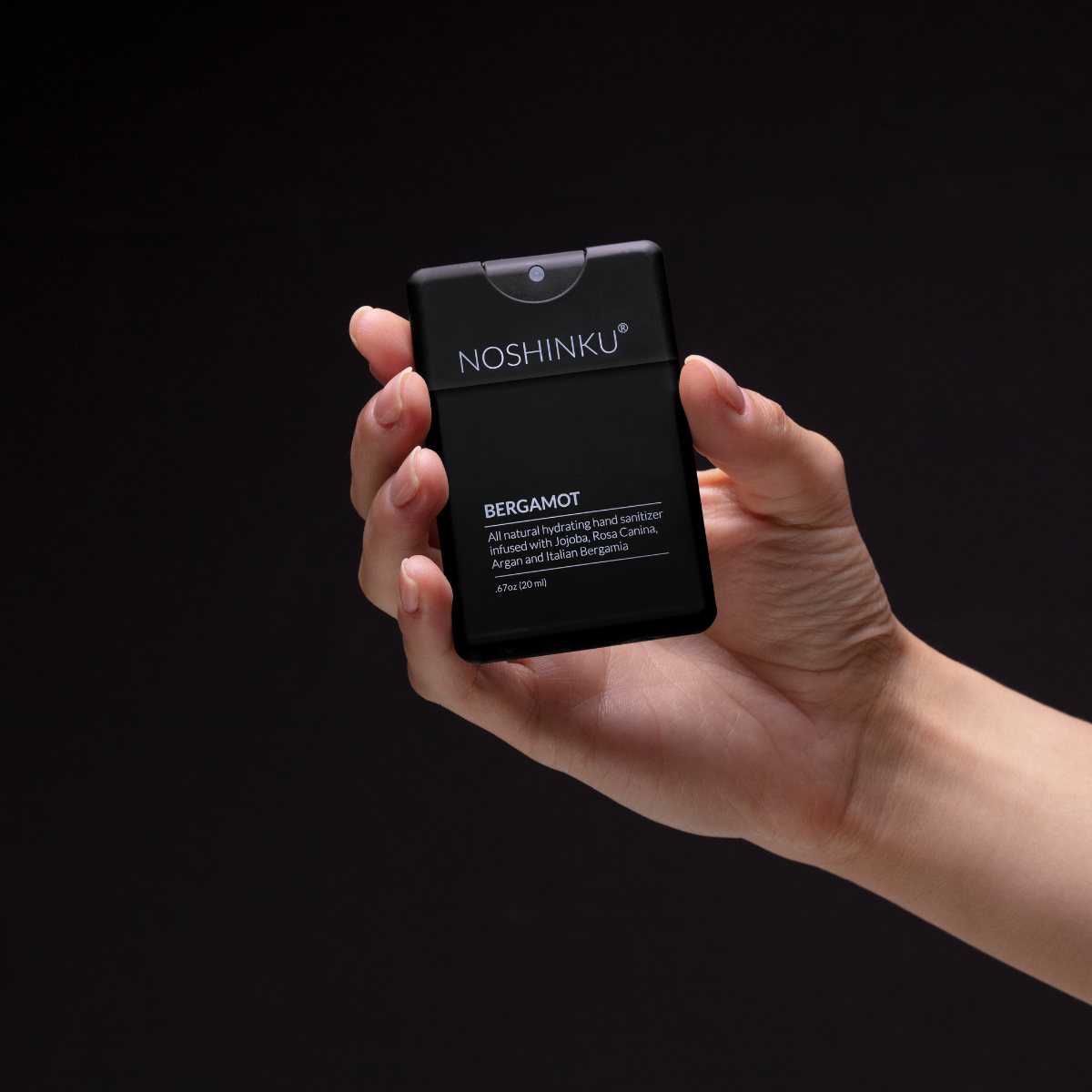 Noshinku - REFILLABLE Bergamot Nourishing Pocket Hand Sanitizer