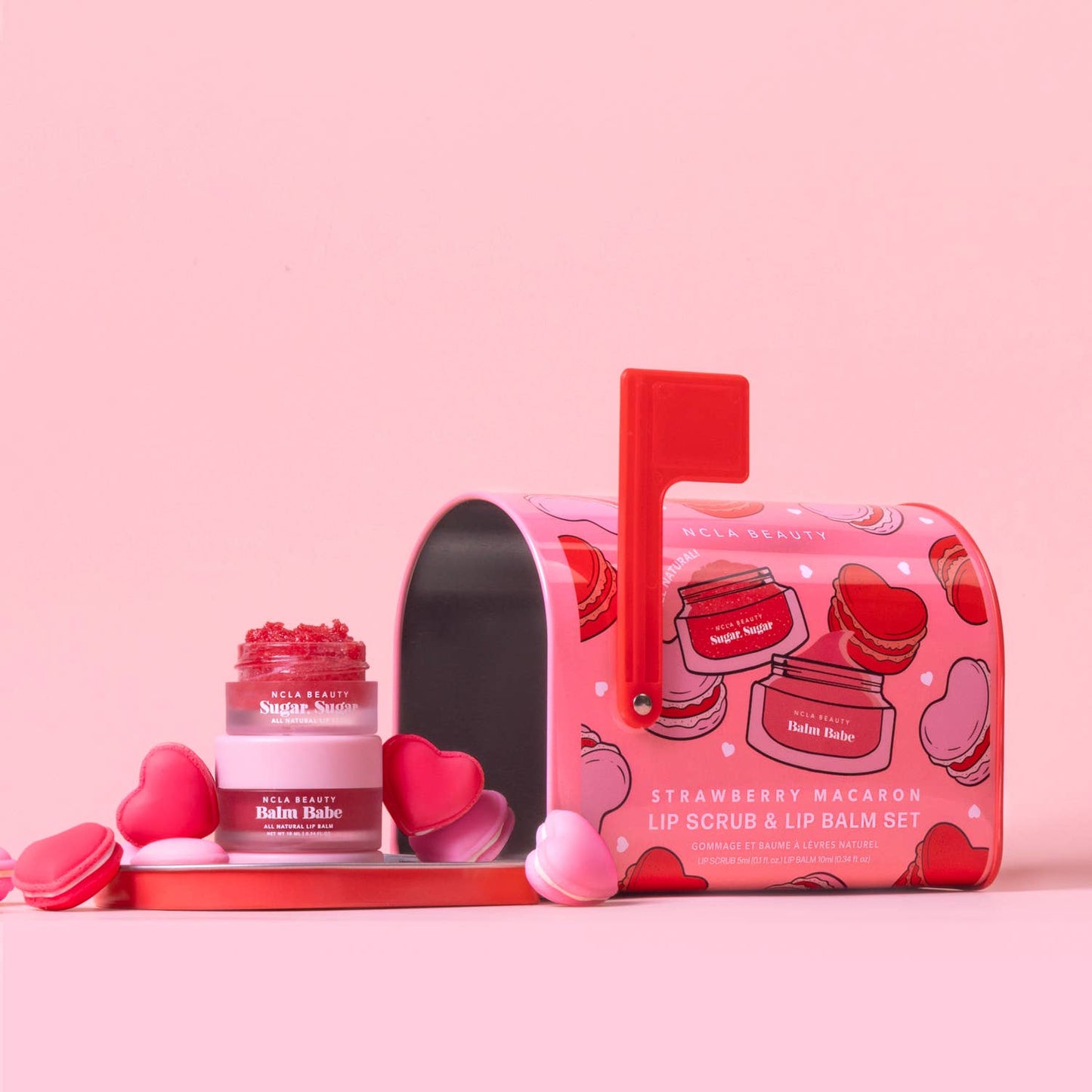 NCLA Beauty - Strawberry Macaron Valentine's Day Lip Care Set