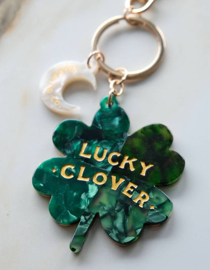 Idlewild Co. - Lucky Bag Charm | Four Leaf Clover