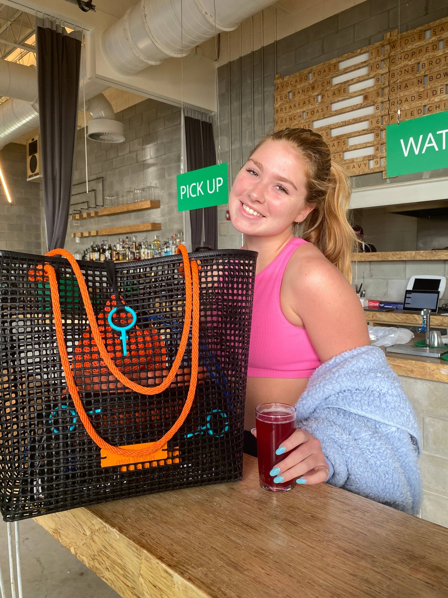 The Oyster Bag - THE Market Aquaculture Equipment Oyster Bag: Orange Handle Market