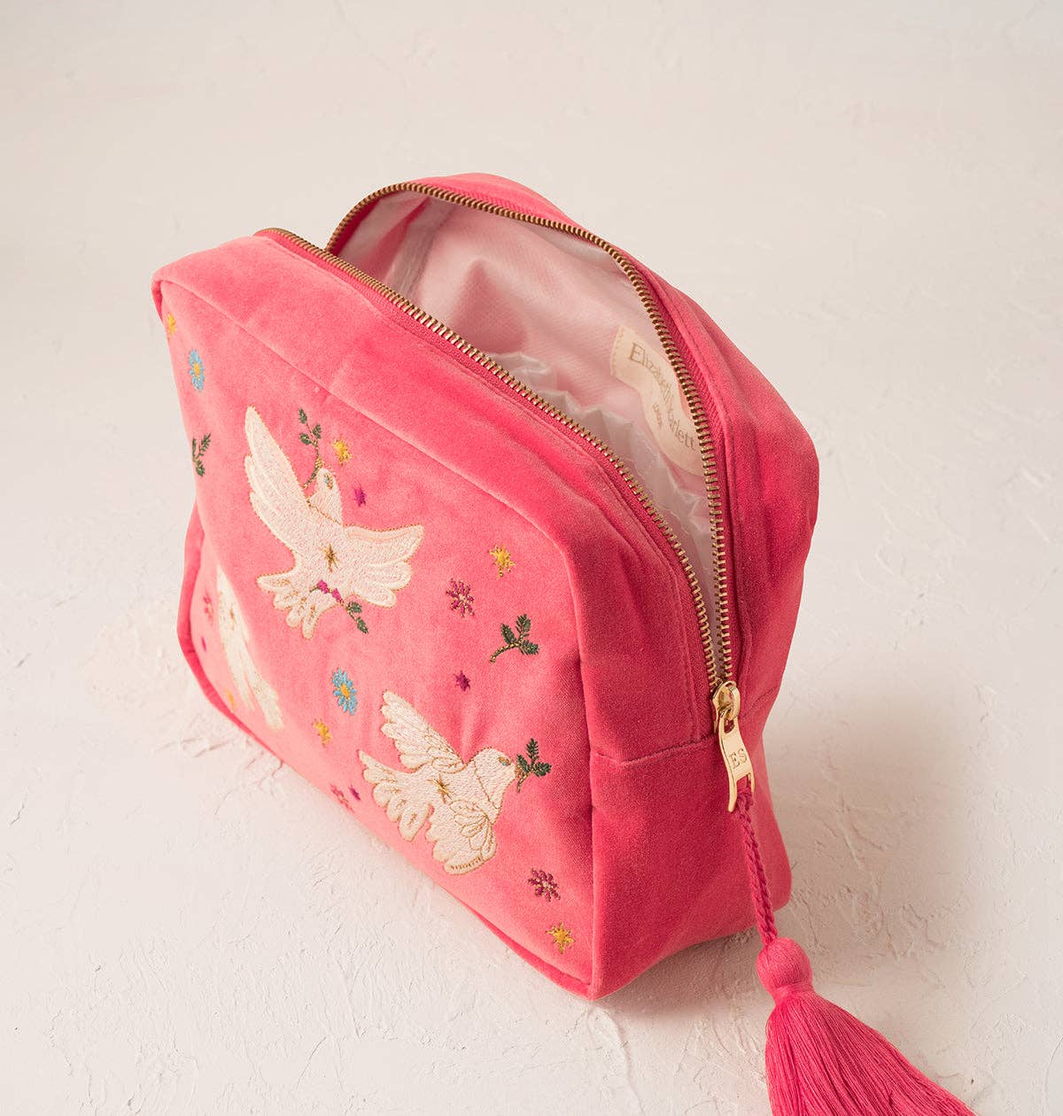 Elizabeth Scarlett- Doves of Peace Wash Bag