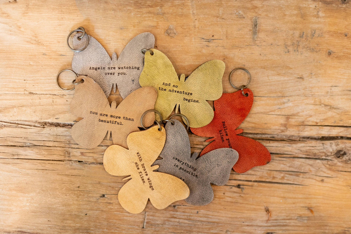 Sugarboo & Co - Leather Butterfly Keychains