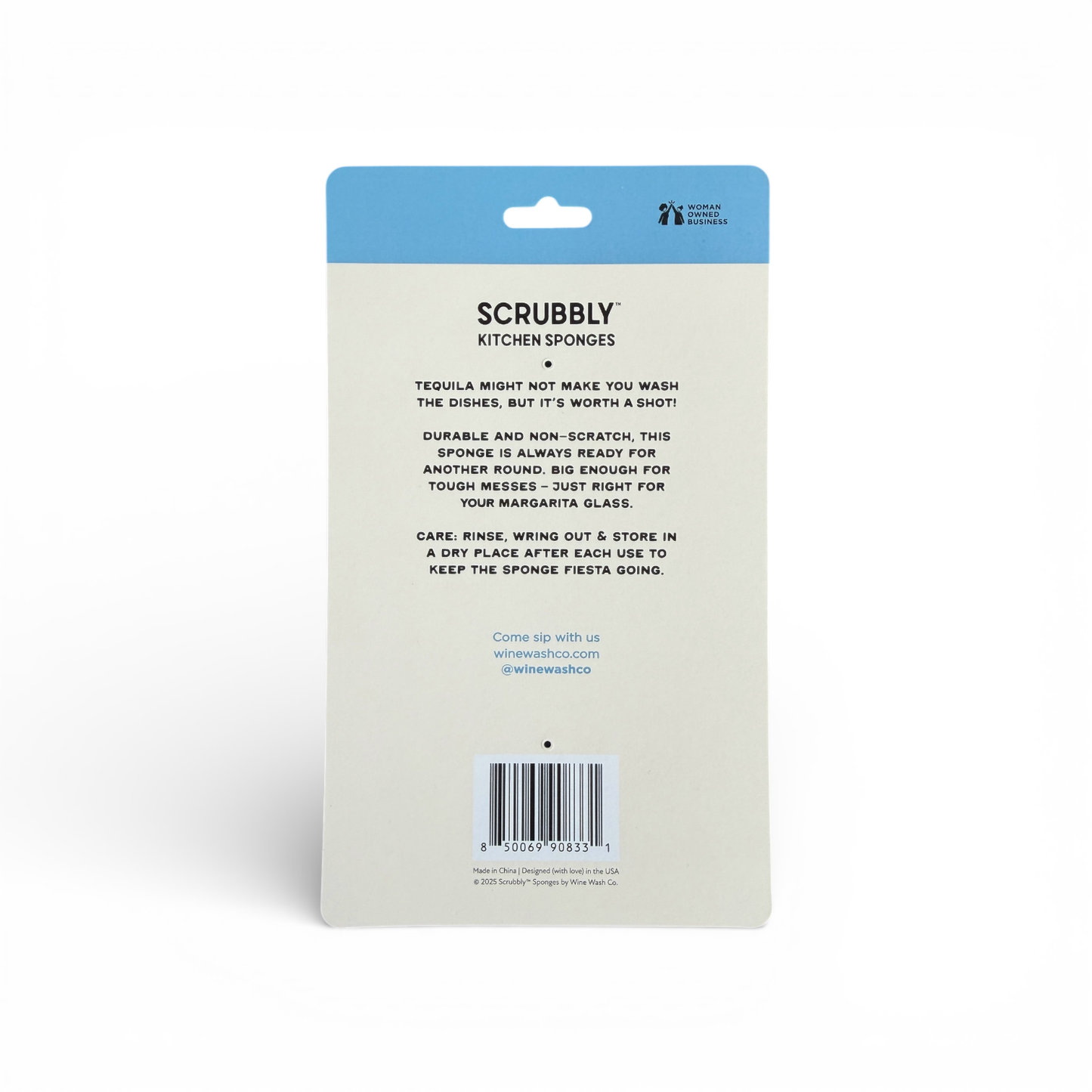 Wine Wash Co. - Tequila Scrubbly - Blue: Blue
