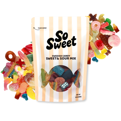 SoSweet LLC - Swedish Candy Sweet & Sour Mix (8 oz)