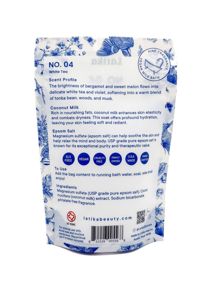 Latika Beauty - White Tea Soak – Vegan Milk Bath Soak 🫖