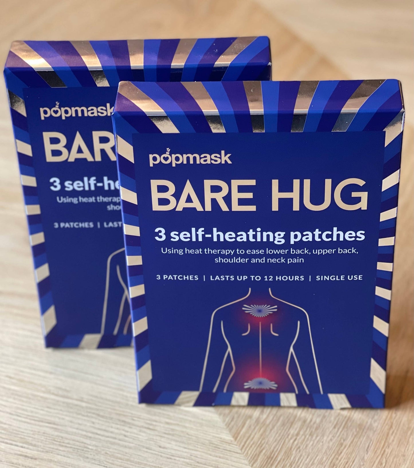 Bare Hug Muscle Self-Heating Patches – 3 Pack