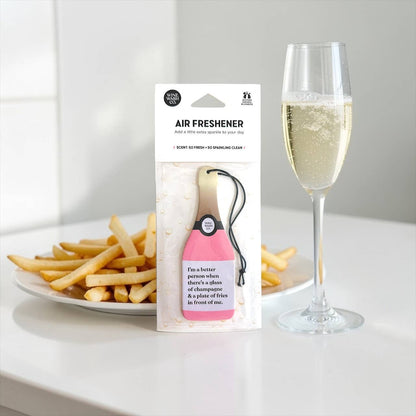 Wine Wash Co. - Champagne Air Freshener - Pink Champagne & Fries: Pink