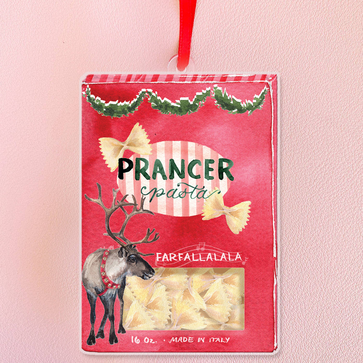 Cami Monet - Prancer Pasta Christmas Ornament