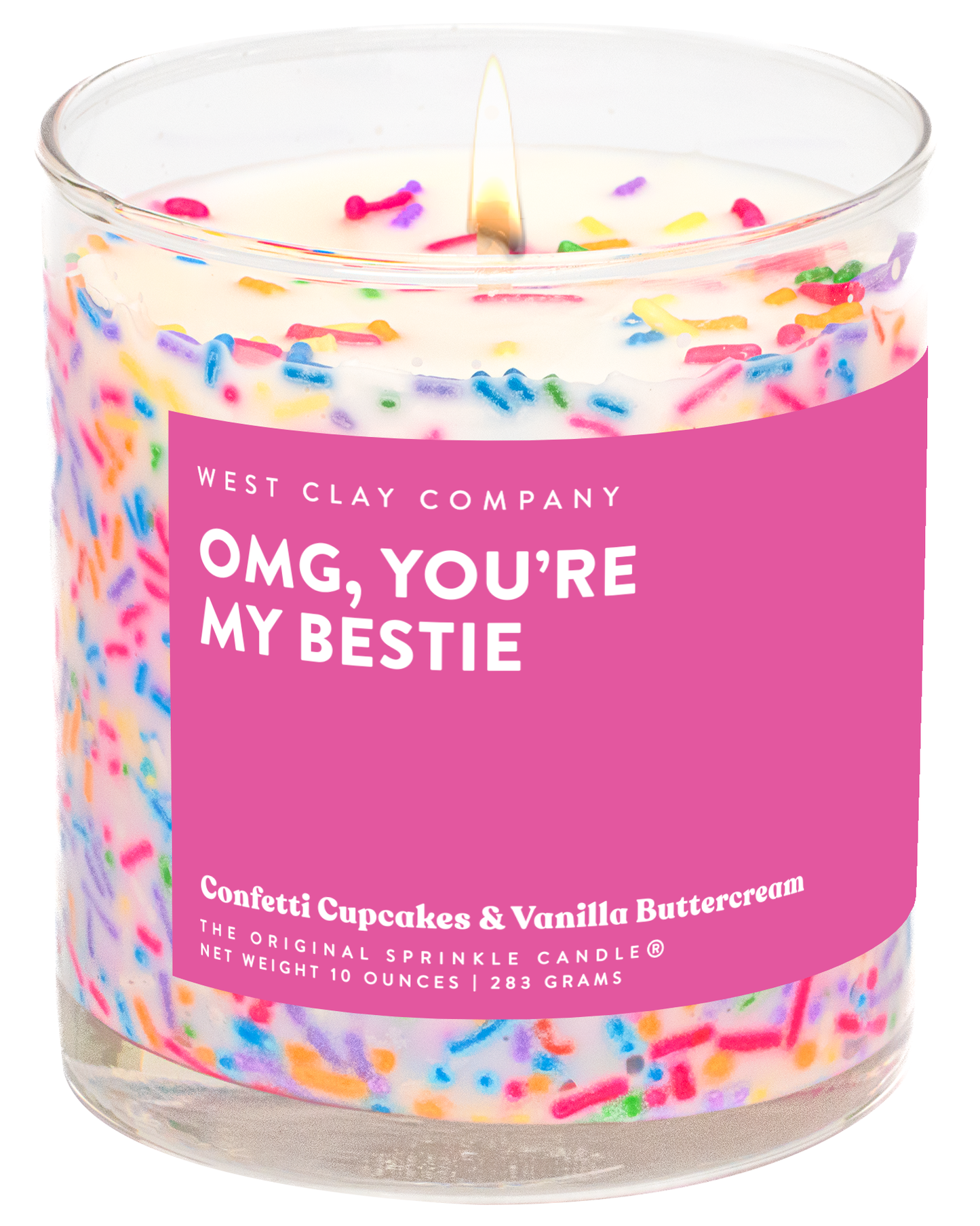 BESTIE SPRINKLE CANDLE - Vanilla Cupcakes Scented