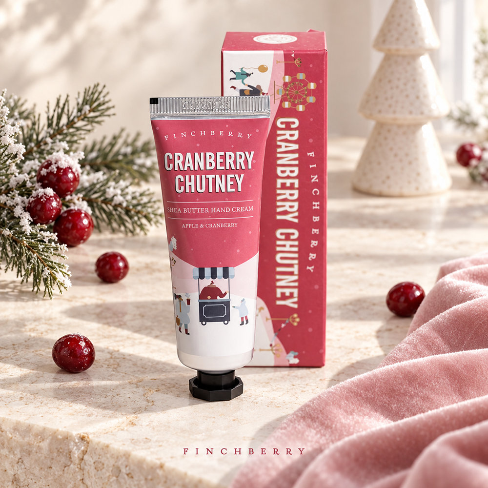 FinchBerry - Cranberry Chutney Stocking Stuffer Holiday Travel Hand Cream
