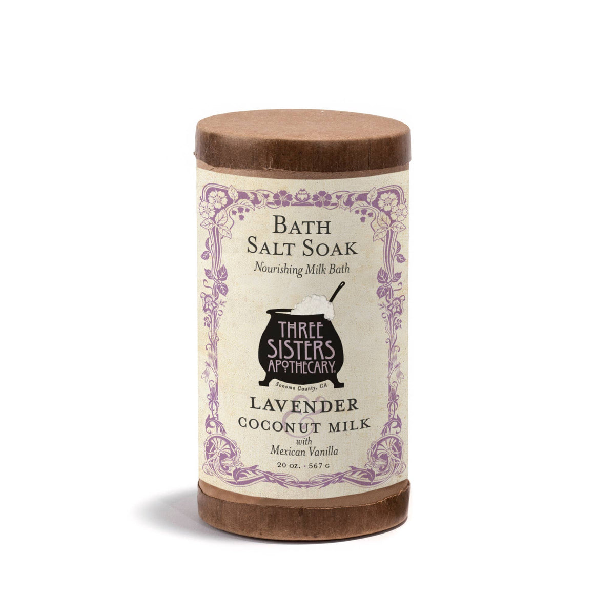 Soap Cauldron - Bath Salt Soak Lavender & Mexican Vanilla: 20 oz.