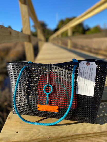 The Oyster Bag - THE Petite Oyster Bag: Blue Handle Petite
