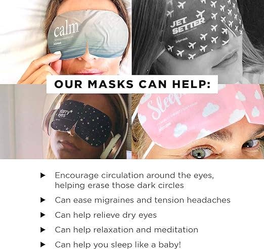 Starry Eyes Fragrance-free Self-warming Sleep Masks