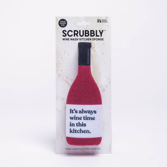 Wine Wash Co. - Scrubbly™ Sponge - Wine Time