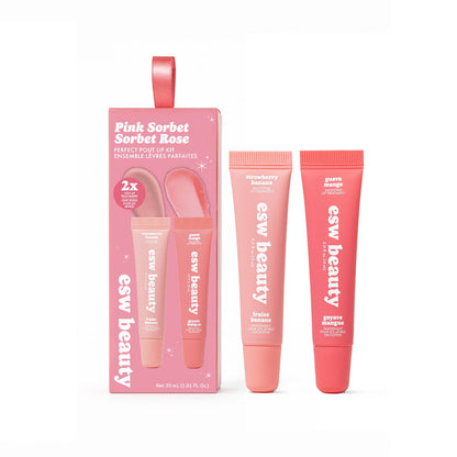 ESW Beauty - Pink Sorbet Perfect Pout Lip Kit (2x Lip Treatments)