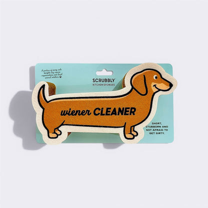 Wine Wash Co. - Scrubbly Sponge - Wiener Cleaner Dachshund