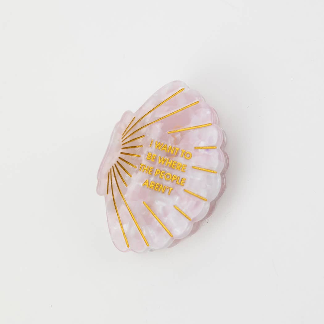 Chez Gagné - I Want To Be Where The People Aren't - Seashell Claw Clip
